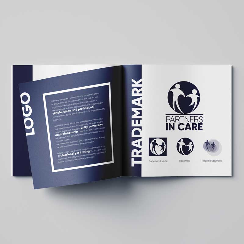 Brand booklet design