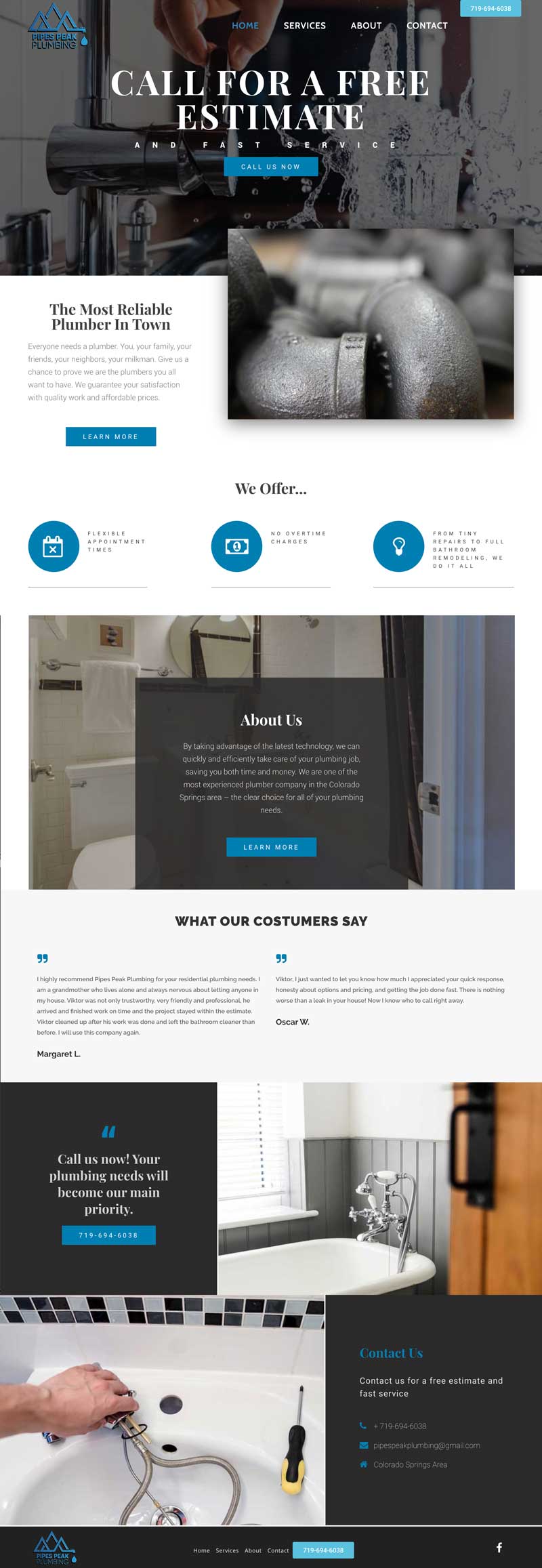 Plumbing website